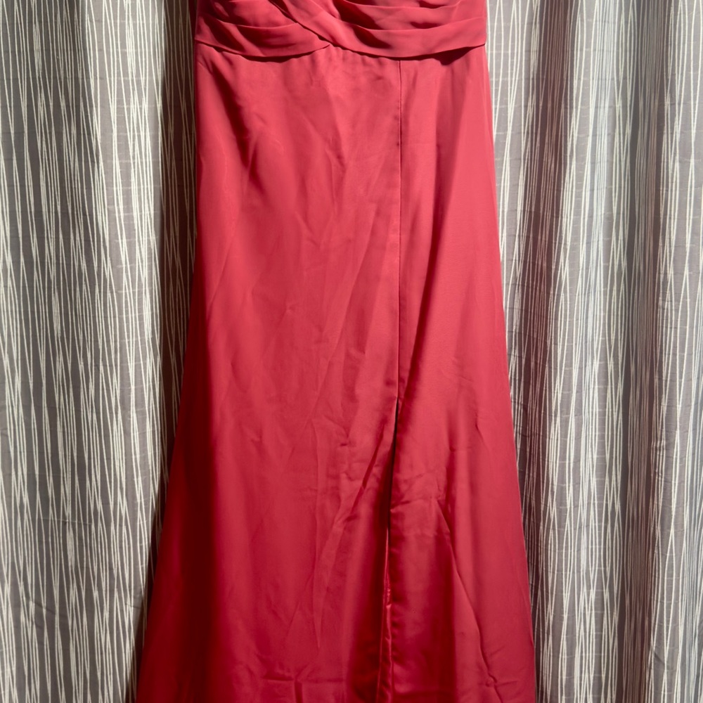 JJ’s House A-line floor length chiffon bridesmaid dress “Cinnamon Rose” Sz 10 - Picture 5 of 9